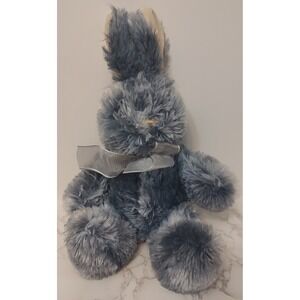 Dan Dee Gray Shaggy Bunny Straight Ears Easter Rabbit Plush Stuffed Toy S4